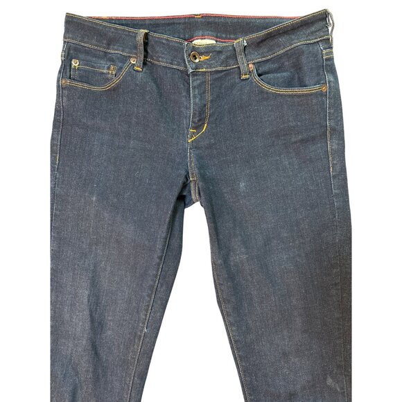 Raleigh Denim Jeans Skinny Handcrafted Stretch Low Dark Wash Size 29 - Picture 2 of 10